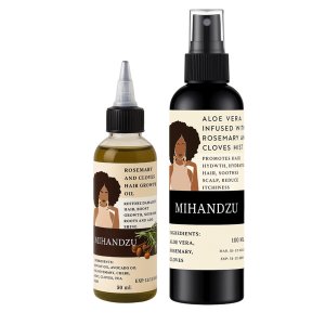 Rosemary &amp; Cloves Hair Growth Oil &amp; Aloe Vera Hair Mist Spray Set