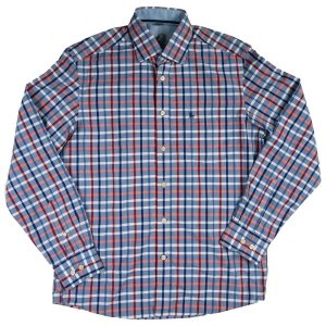 Z3 - Men's Stirrup Checked Long Sleeve Regular Cotton Shirt
