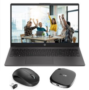 HP Celeron G10 Series Office Bundle- 8GB 256GB +1TB Portable SSD + Mouse