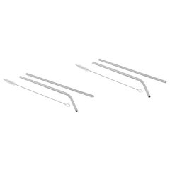 3-Piece Stainless Steel Straws and Pipe Cleaner - 2-Pack