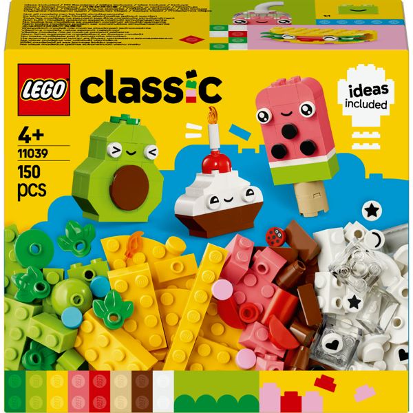 LEGO® Classic Creative Food Friends Imaginative Pretend-Play Building Blocks Toy 11039