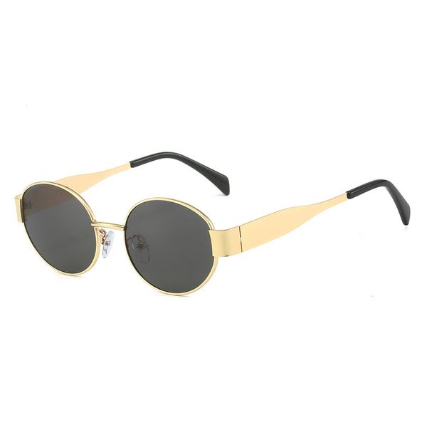 Retro Polarized Sunglasses - UV400 Oval Metal Frame