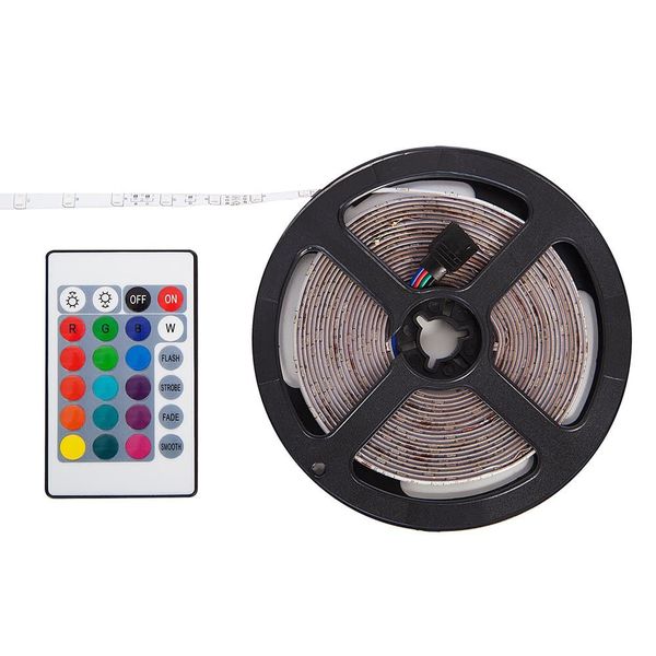 5m USB Input RGB LED Light Strip, 4 Light Modes, Safety Combo &amp; Controller