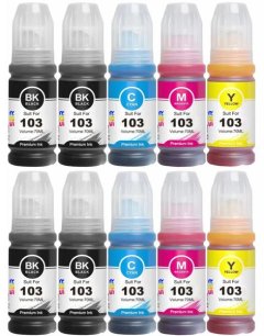 SBR Epson 103 Compatible inks - Multipack - Pack of 10