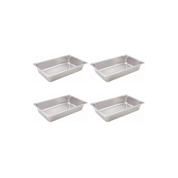 Stainless Steel 1/1 Gastronorm Insert- 65mm- Perforated Pack of 4