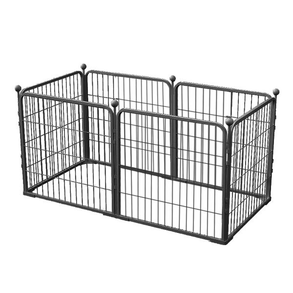 Pet Playpen Small Animal Dog Kennel Enclosure 6 Pieces-Panel (50cm)