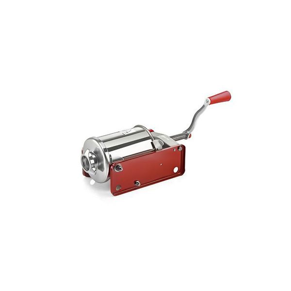 Tre Spade 3LT Mini Sausage Filler - Hand-Driven Stainless Steel