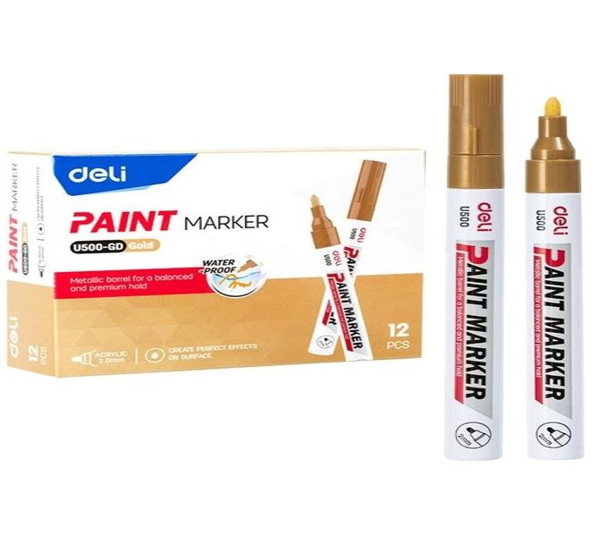 Paint Markers (12pcs) - Gold