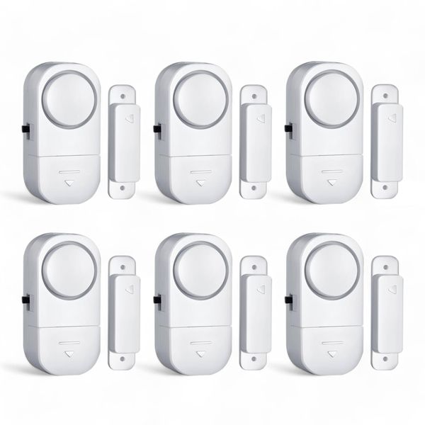 Anti-Theft Window And Door Security Alarm Pack Of 12