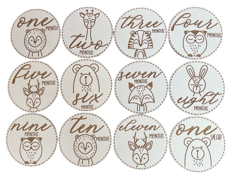 Woodlands Baby Animals Milestone Cards