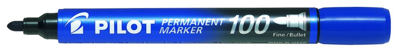 Pilot: Permanent Marker Bullet Tip - Blue Ink