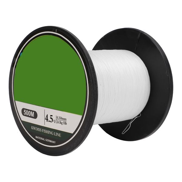 500m 4-Strand PE Braided Line (4.5 White)
