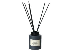 Diffuser Glass Round with 6 Rattan Sticks Grey Bourban Vanilla