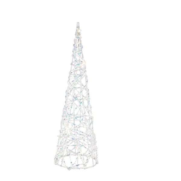 Battery Operated LED Cone Christmas Tree with Lights -40cm