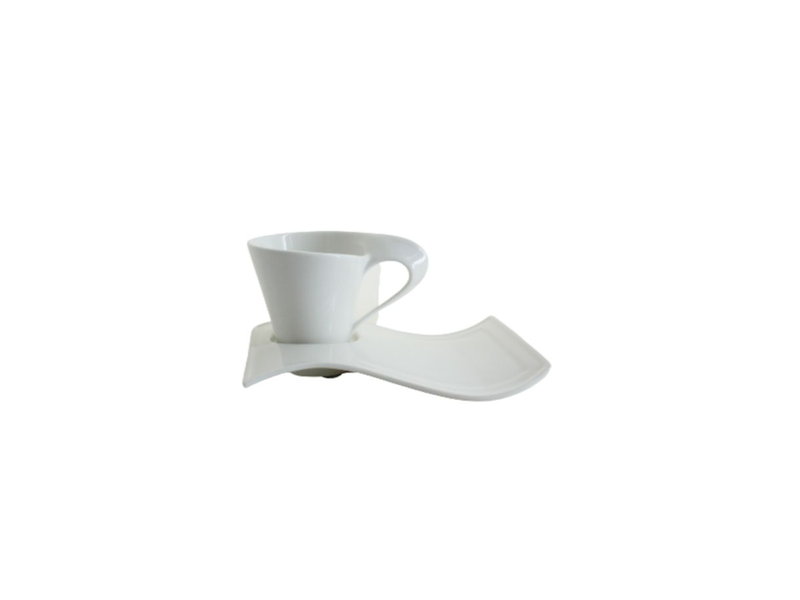 Elegant Wave Tea Set- 12 Piece Cup &amp; Saucer