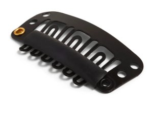 Extension/wig Clips Metal Pieces Black - Strong Grip