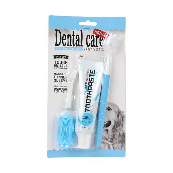 Pet Toothbrush And Toothpaste Cleaning Set 5-Piece Set