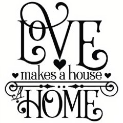 Love Makes a Home Vinyl Wall Decor