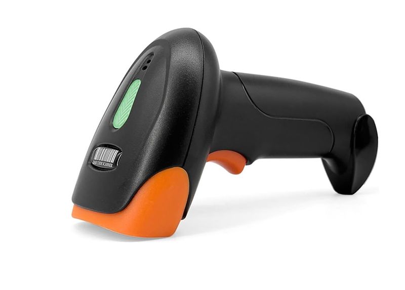 2-in-1 Wireless &amp; USB Wired 2D Barcode Scanner Handheld QR Code Reader