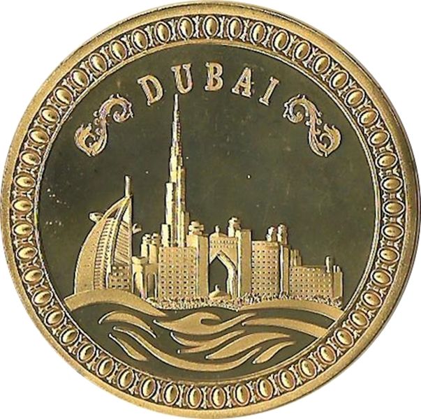 Dubai Gold Plated Collectable Coin