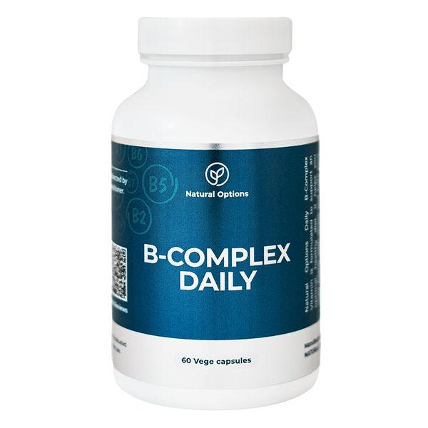 Natural Options Vitamin B Complex Daily Supplement (60 Capsules)