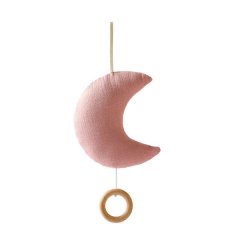 Moon Drawstring Music Box - Pink