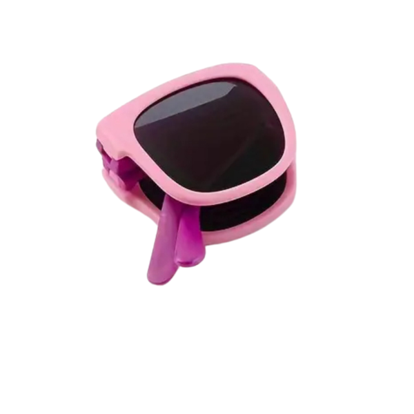 Girls Pink Foldable Sunglasses
