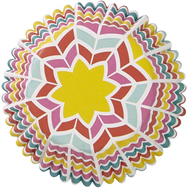 Wilton 36 Pack ColorCups COLOURFUL PATTERNS 2" Cupcake Muffin Baking Cases