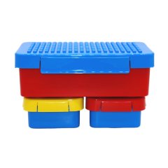 Blocks Snack Container - Lego Shape Lunch Box - Set of 3