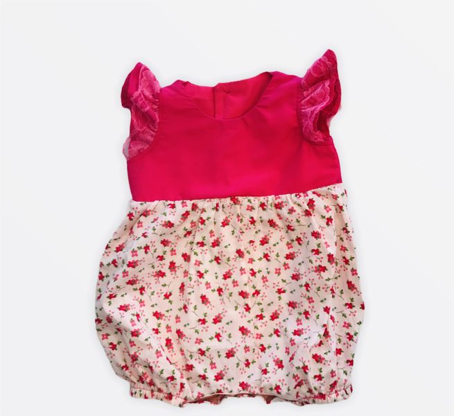 Little Leila - pink play Romper - Baby girl