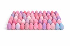50 Piece Mini Marble Teardrop Beauty Blender Makeup Sponge Set