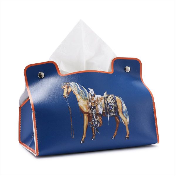 Retro Furniture Tissue Box Leather Napkin Holder Desktop Universal, A