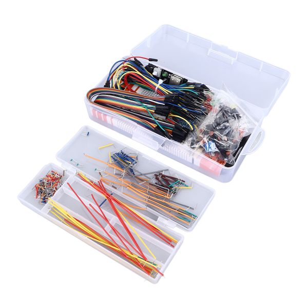 830-Piece Electronics Starter Kit, Breadboard