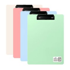 4 Pcs Coloured Vertical A4 Clipboards for Students