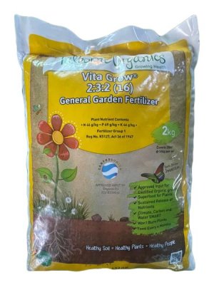 Talborne Organics Growing Health Vita Grow 2.3.2 Fertilizer 2kg