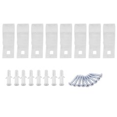 8Pcs Curtain Clear P Clips Hook,Roller Blind Clips Child Safety Chain Cord
