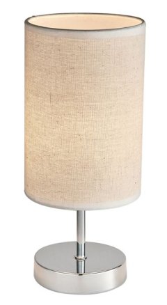 28cm Polished Chrome Table Lamp In Assortment Of Shades