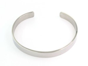 Stainless Steel Broad Cuff Bangle
