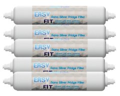 SUPERPURE Easy-Fit External Silver-Nano Fridge Filters (5-Pack)