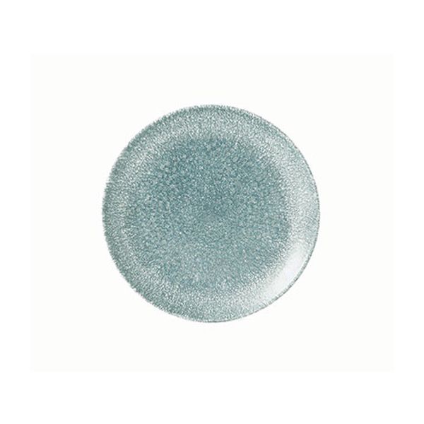 Churchill Raku Topaz Blue Coupe Plate 12 Pcs