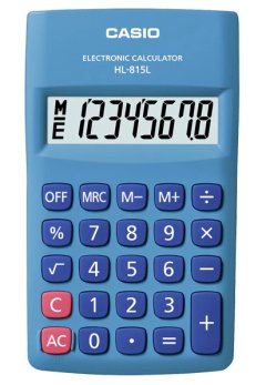 CASIO HL-815L Pocket Calculator (Blue)