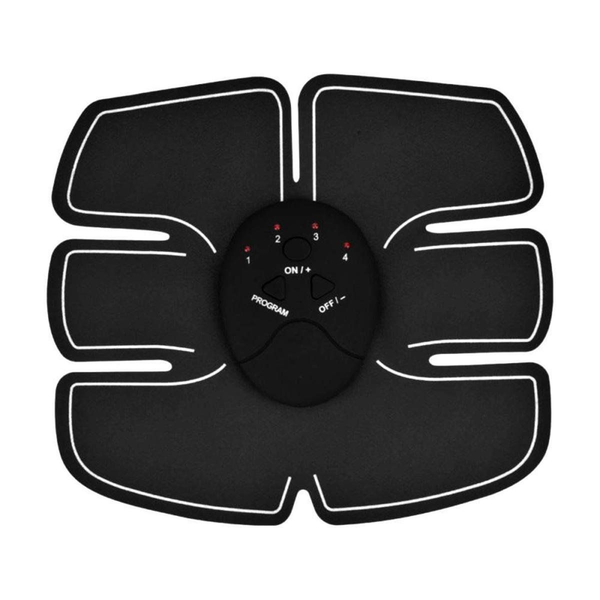 Electric Muscle Stimulator Abs Trainer &amp; Toner Home Fitness - Black