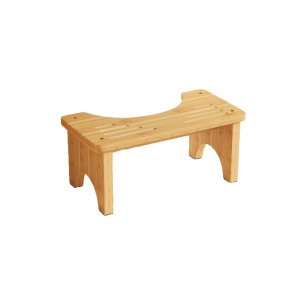 Squatting Potty for Adults Foldable, 7In Bamboo Toilet Stool Squat