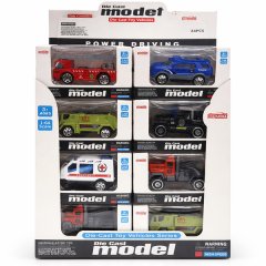 24 Piece City Series Alloy Car Set - Multicolor