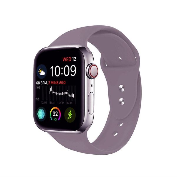 TechByte Silicone Strap Compatible with Apple Watch -Lilac Grey -38/40/41mm