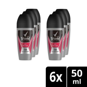 Shield Men Dry Original Antiperspirant Roll-On Deodorant 6x50ml