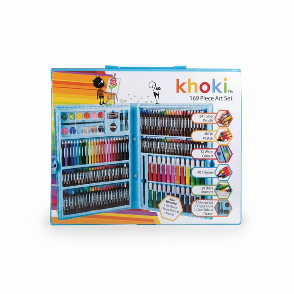 Khoki 169 Piece Art and Craft Set for Drawing &amp; Painting - 2 Pack