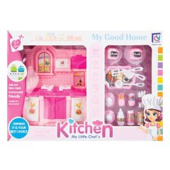 Kids Toy - Kitchen Set - BPA-Free Plastic - Pink - 4 Pack