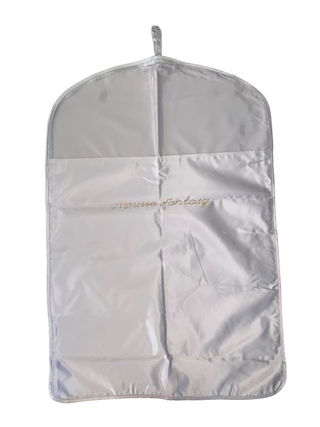 Olive Tree - Silky Satin Garment Bag Coat Suits Dress Carry Cover - Grey -L
