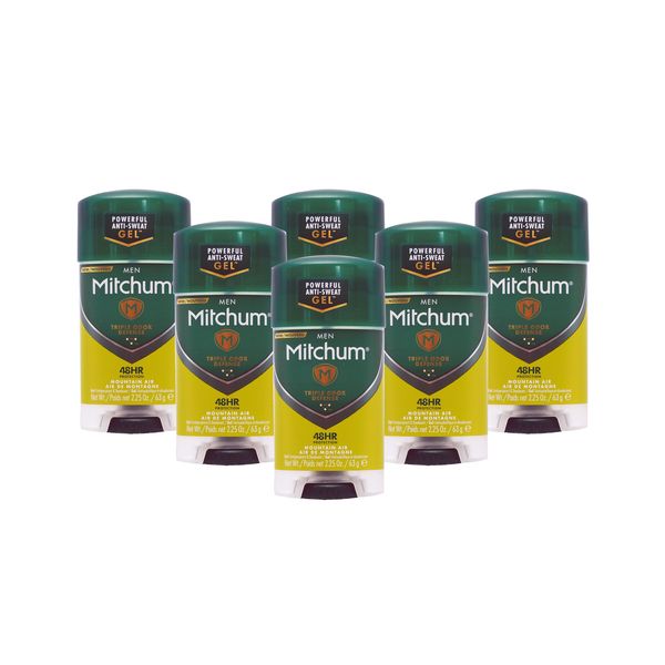 Mitchum Advanced Gel Mountain Air 63g x 6 Pack